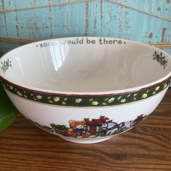 Portmeirion Studio Susan Winget 7" Serving Bowl Night Before Christmas - Picture 4 of 8